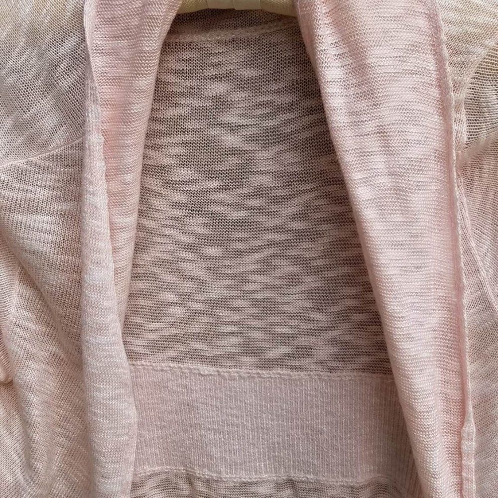 Ana Lightweight Light Pink Open Front Cardigan size Large - Picture 7 of 12